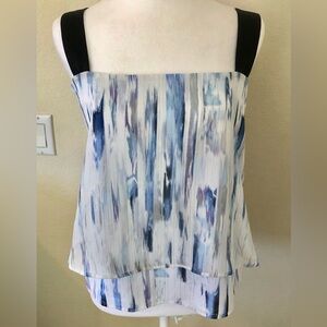 DKNY Women's Blue and Black Camisole
